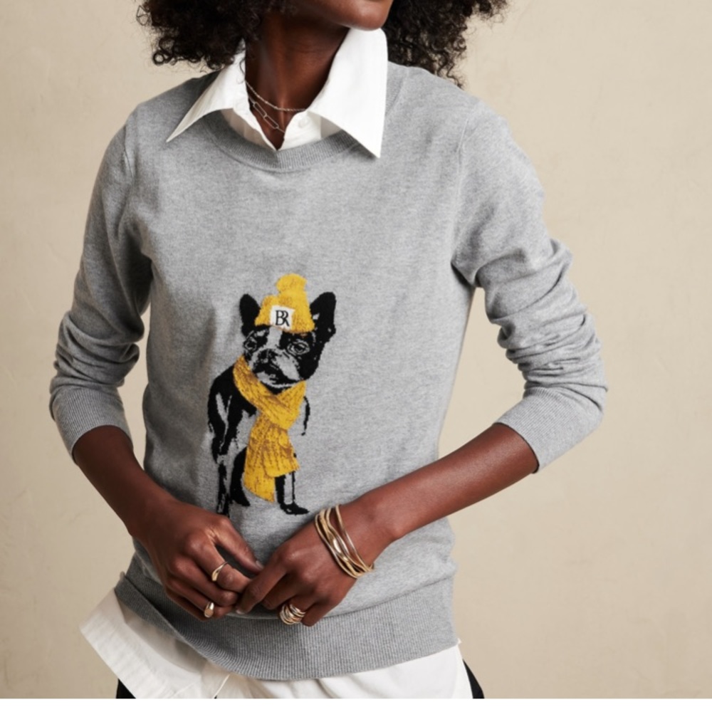 ❤️❤️NWT BANANA REPUBLIC FOREVER INTARSIA SWEATER